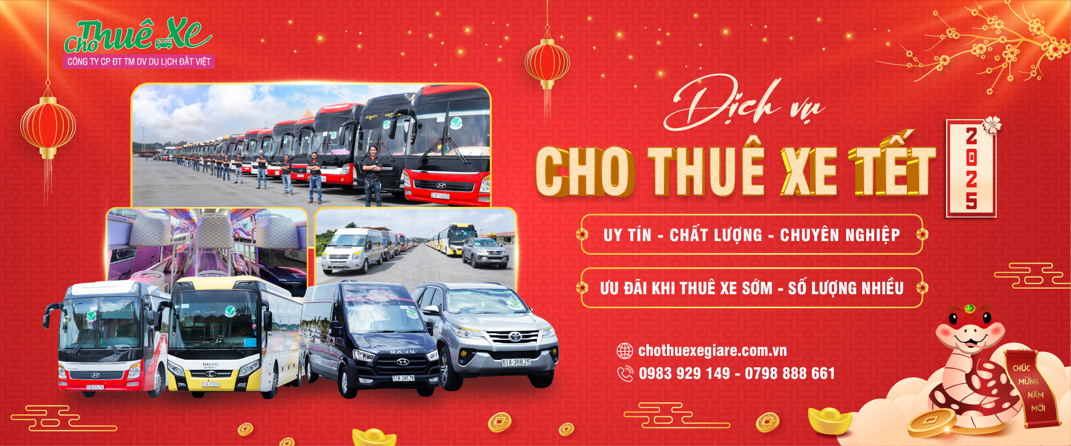 Dịch vụ cho thuê xe tết 2025